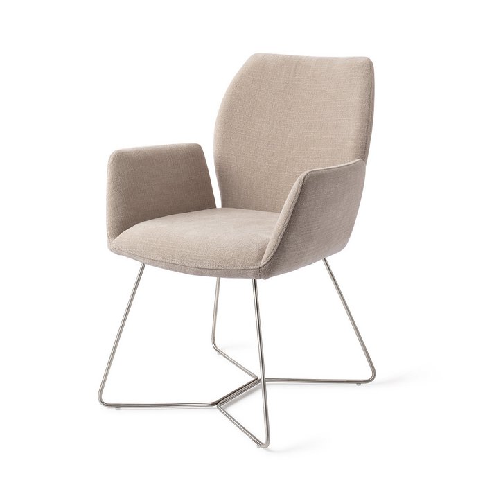 Misaki eetkamerstoel Beehive Steel - Sand Strand