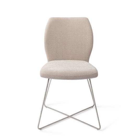 Ikata eetkamerstoel Cross Steel - Sand Strand