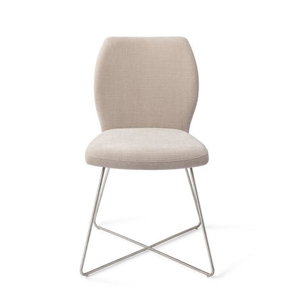 Ikata eetkamerstoel Cross Steel - Sand Strand