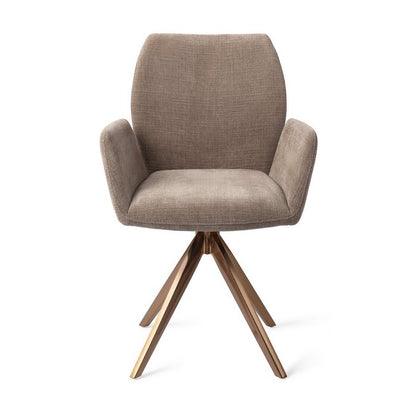 Misaki eetkamerstoel Turn Rose - Mocha Mist