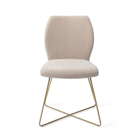 Ikata eetkamerstoel Cross Gold - Sand Strand