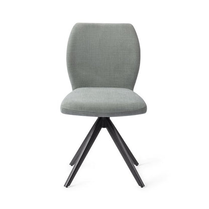 Ikata eetkamerstoel Turn Black - Breezy Blue