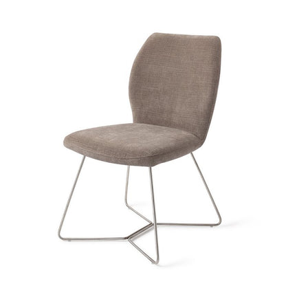 Ikata eetkamerstoel Beehive Steel - Mocha Mist