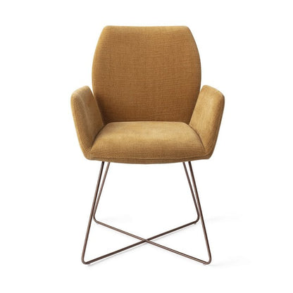 Misaki eetkamerstoel Cross Rose - Honey Harvest