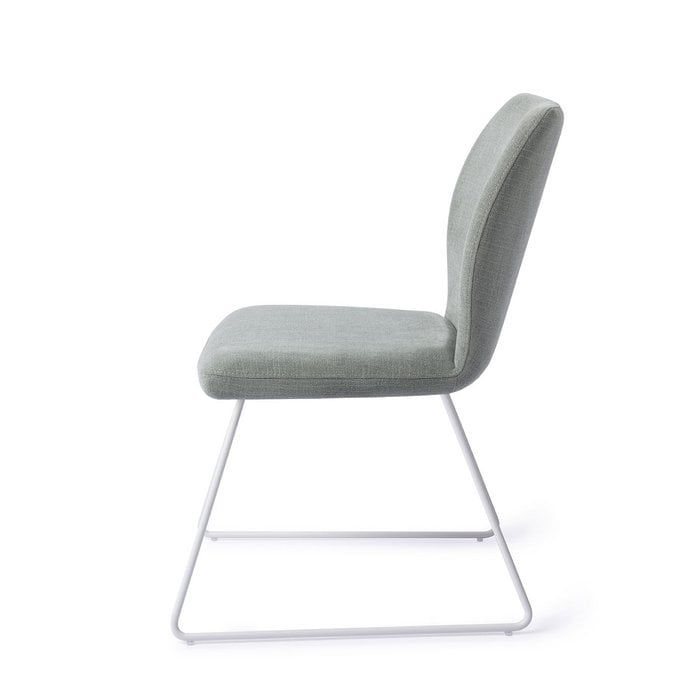 Ikata eetkamerstoel Slide White - Breezy Blue