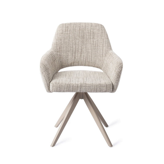 Yanai eetkamerstoel Turn Beige - Caramel Grid