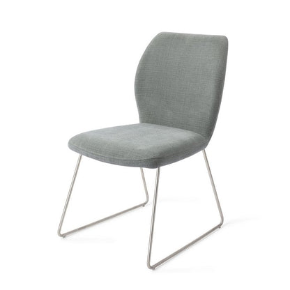 Ikata eetkamerstoel Slide Steel - Breezy Blue