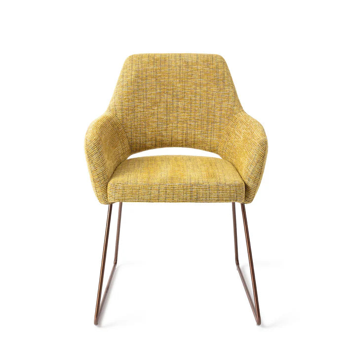 Yanai eetkamerstoel Slide Rose - Lemon Lines