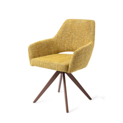Yanai eetkamerstoel Turn Brown - Lemon Lines