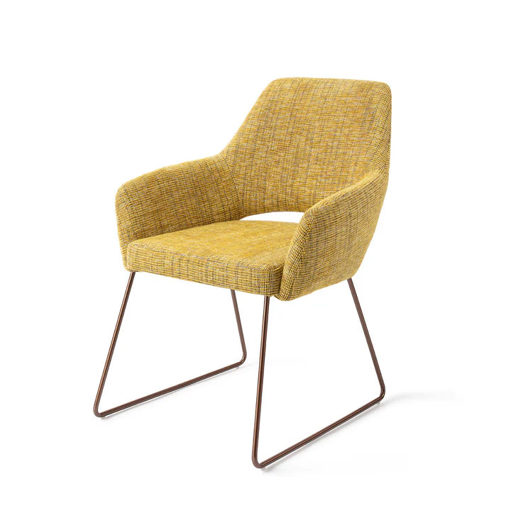 Yanai eetkamerstoel Slide Rose - Lemon Lines