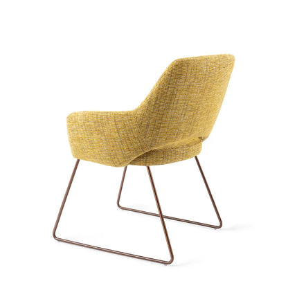Yanai eetkamerstoel Slide Rose - Lemon Lines