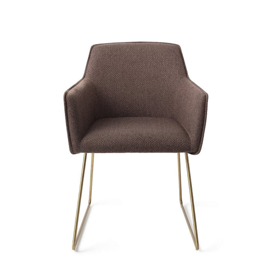 Hofu Eetkamerstoel Slide Gold - Potters Clay