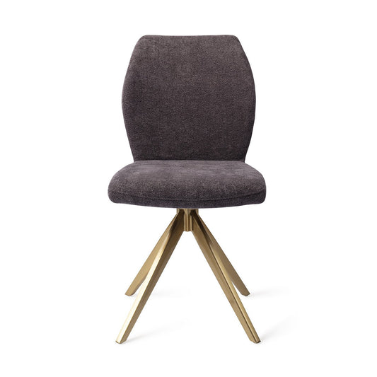 Ikata Eetkamerstoel Turn Gold - Almost Black