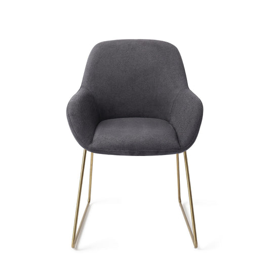 Kushi Eetkamerstoel Slide Gold - Black-Out