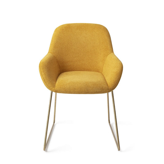 Kushi Eetkamerstoel Slide Gold - Sweet Corn