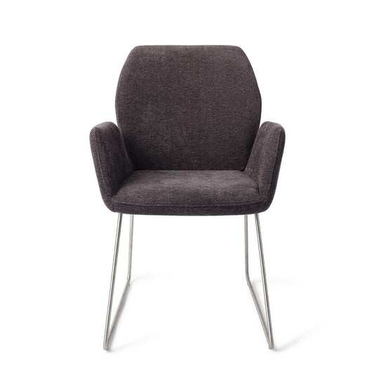 Misaki Eetkamerstoel Slide Steel - Almost Black